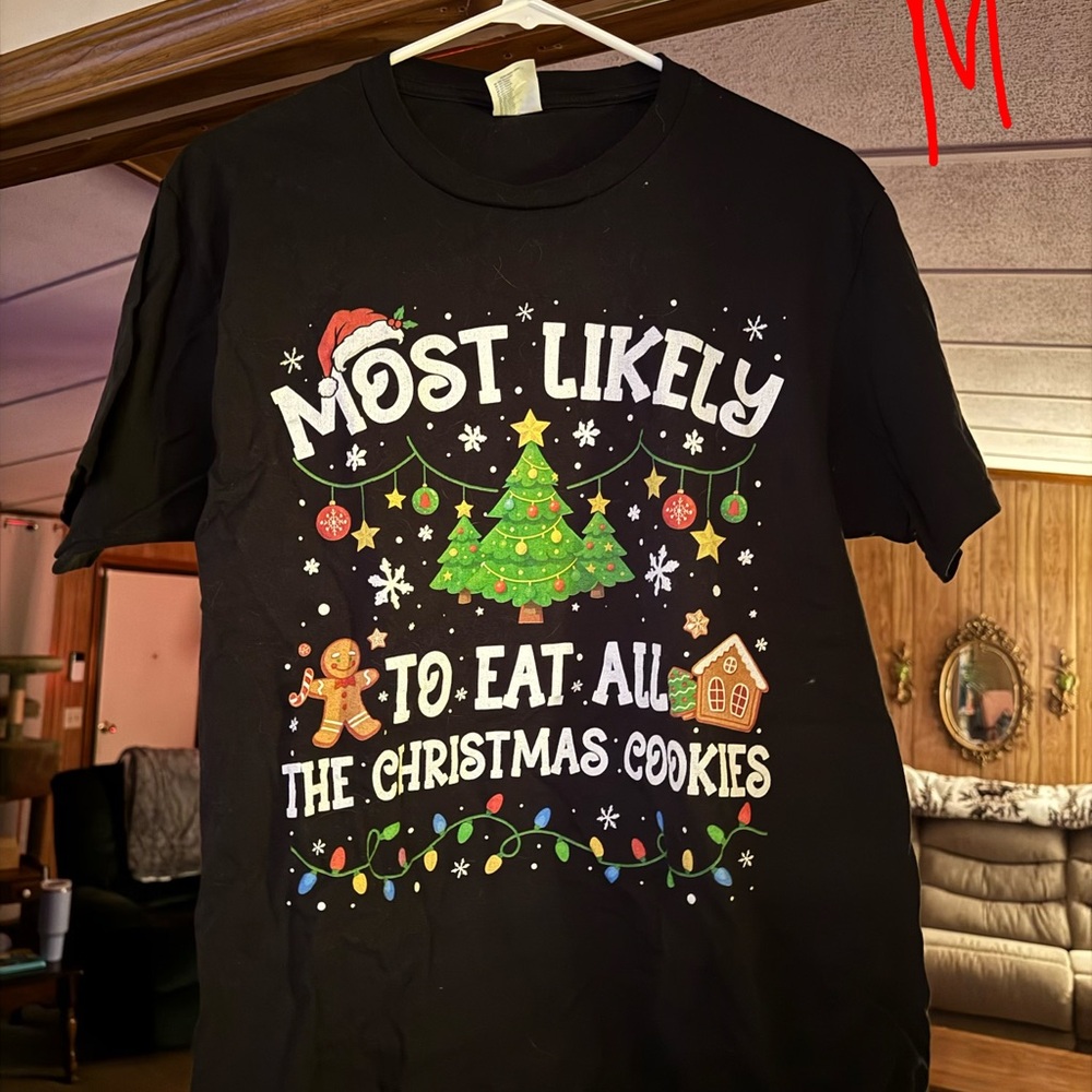 Festive Black Christmas T-Shirt